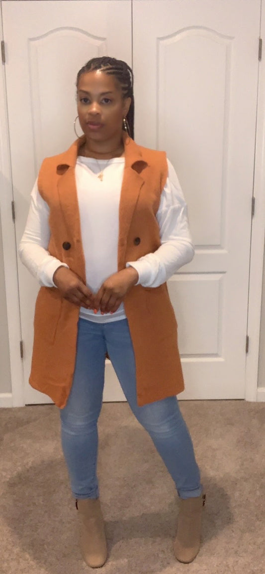 The Bailey Vest (Orange)