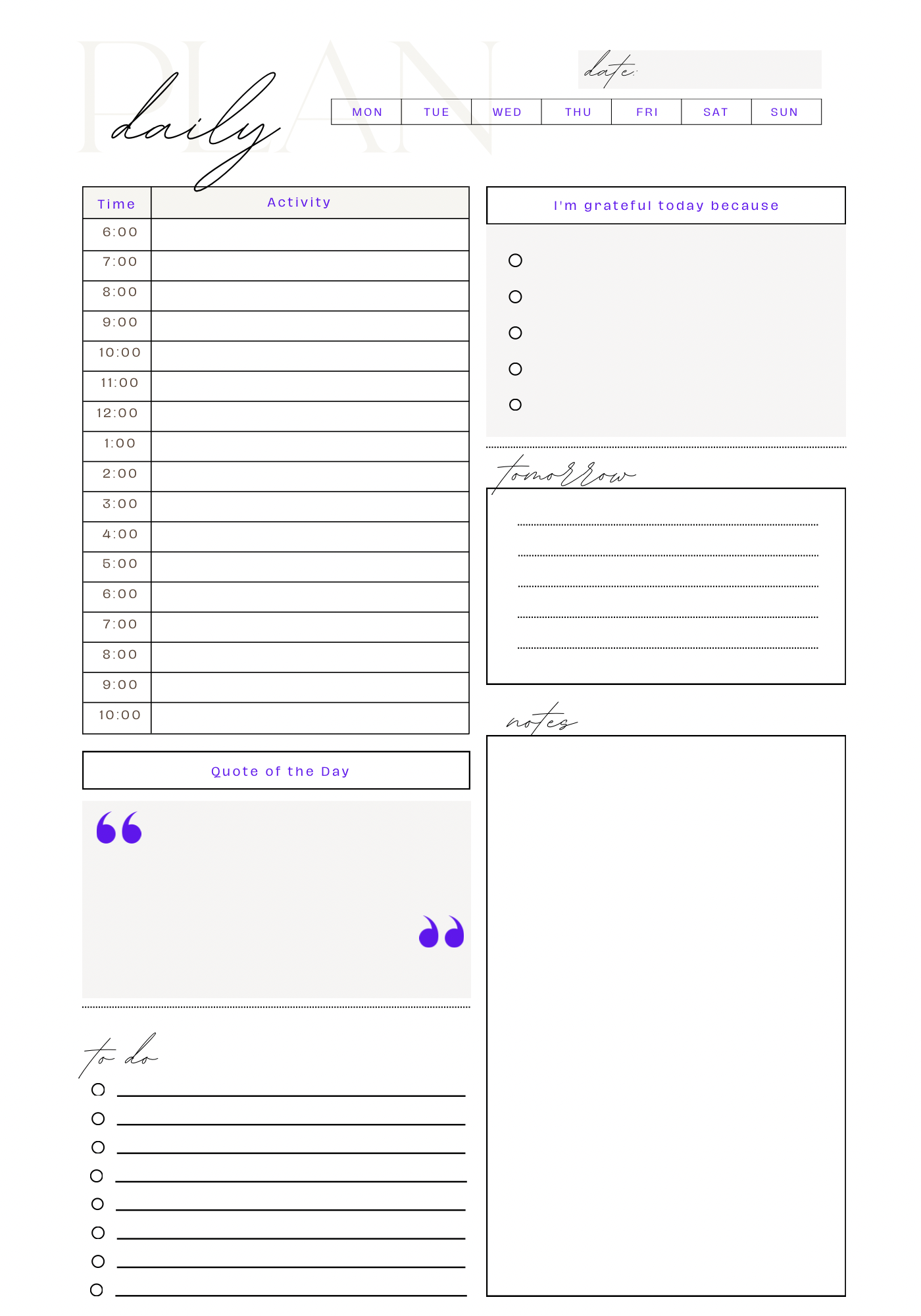 Boss Lady Mentality Daily Planner Matte Hard Cover