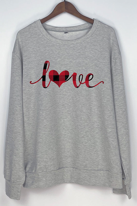 'Love’ Grey Sweatshirt