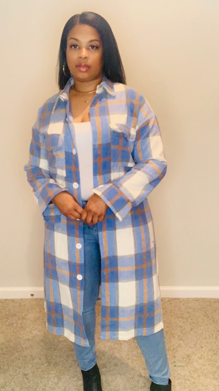 It's A Plaid Thing (Lite Blue) Jacket