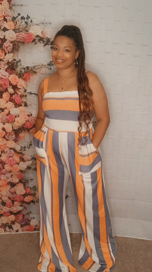 Lyrica Jumpsuit (Orange)